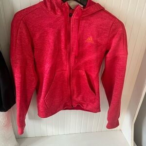 Adidas pinkish red  Zip-Up Hoodie
